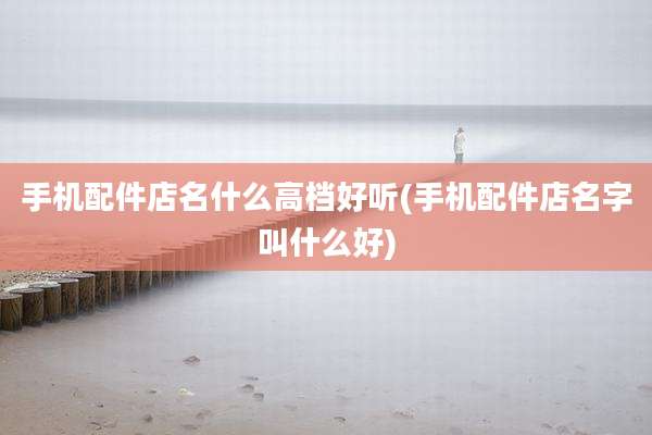手机配件店名什么高档好听(手机配件店名字叫什么好)