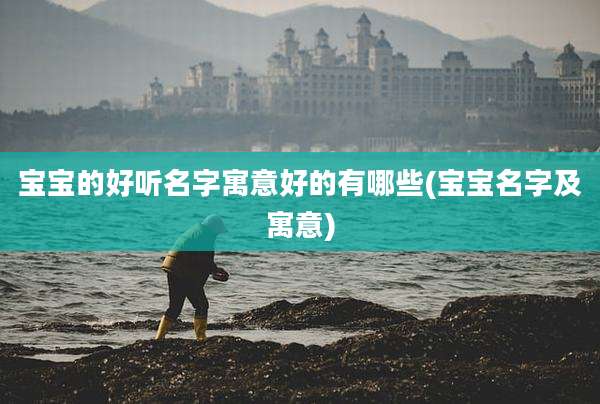 宝宝的好听名字寓意好的有哪些(宝宝名字及寓意)