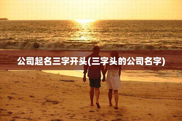 公司起名三字开头(三字头的公司名字)