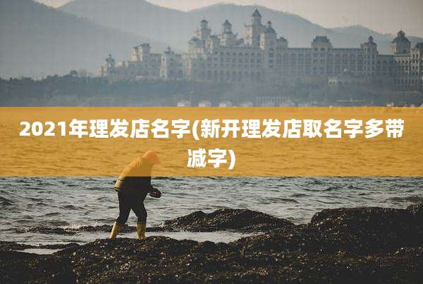 2021年理发店名字(新开理发店取名字多带减字)