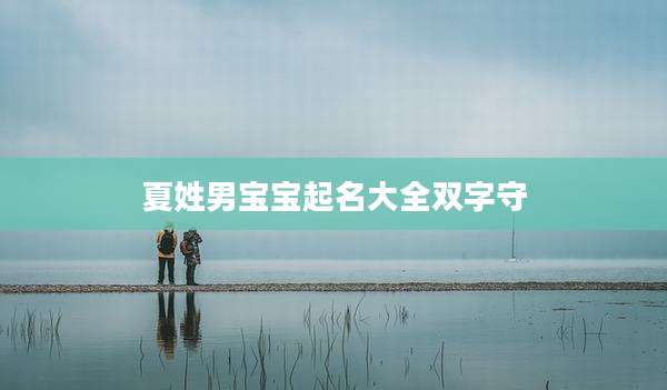 夏姓男宝宝起名大全双字守