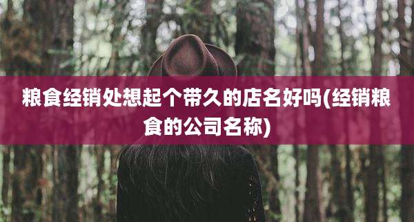 粮食经销处想起个带久的店名好吗(经销粮食的公司名称)