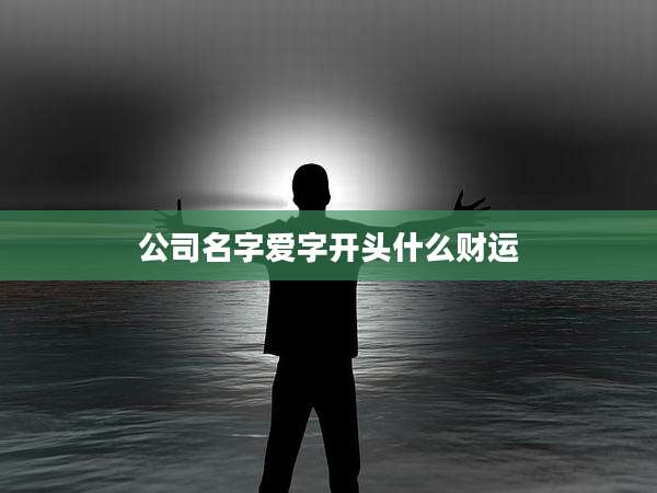 公司名字爱字开头什么财运