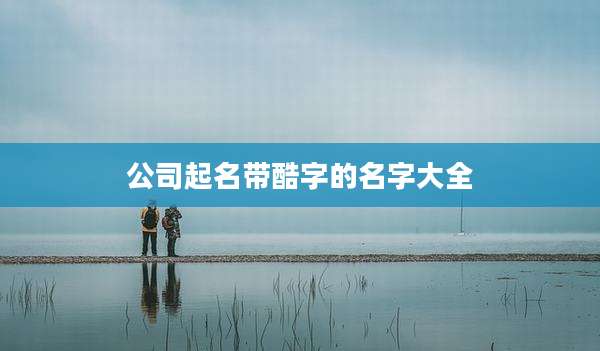 公司起名带酷字的名字大全