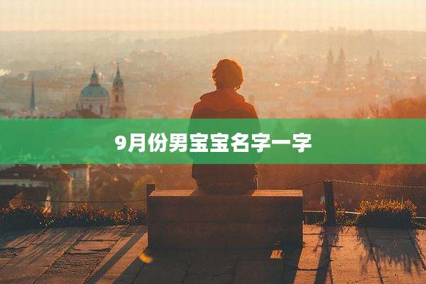 9月份男宝宝名字一字