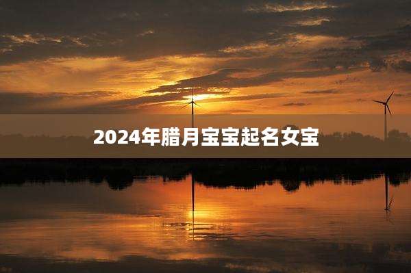 2024年腊月宝宝起名女宝