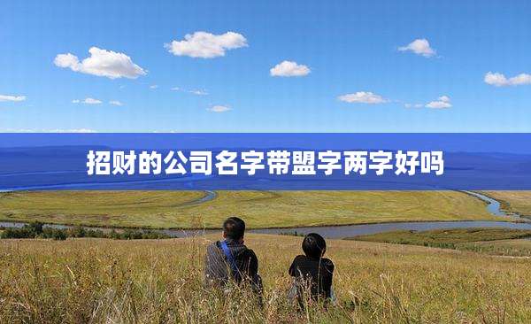 招财的公司名字带盟字两字好吗