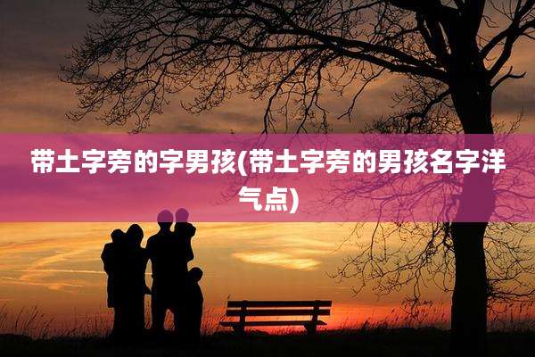 带土字旁的字男孩(带土字旁的男孩名字洋气点)