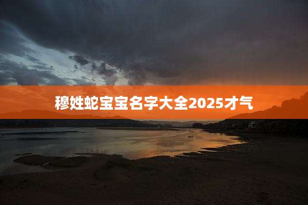 穆姓蛇宝宝名字大全2025才气