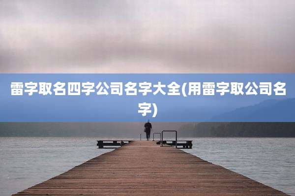 雷字取名四字公司名字大全(用雷字取公司名字)