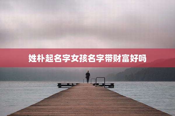 姓朴起名字女孩名字带财富好吗