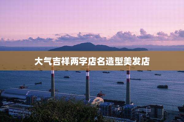 大气吉祥两字店名造型美发店