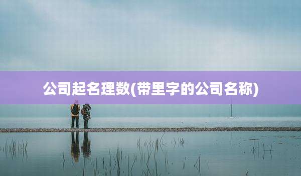 公司起名理数(带里字的公司名称)