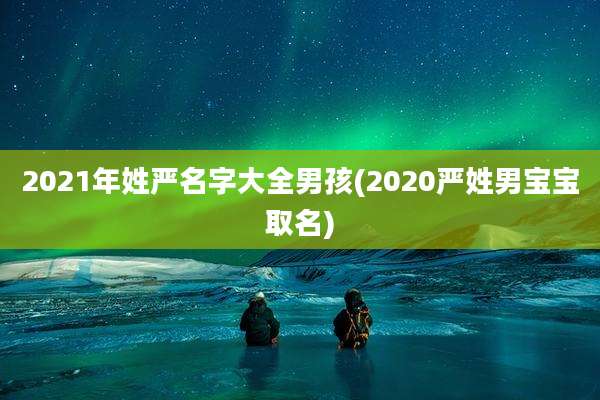2021年姓严名字大全男孩(2020严姓男宝宝取名)