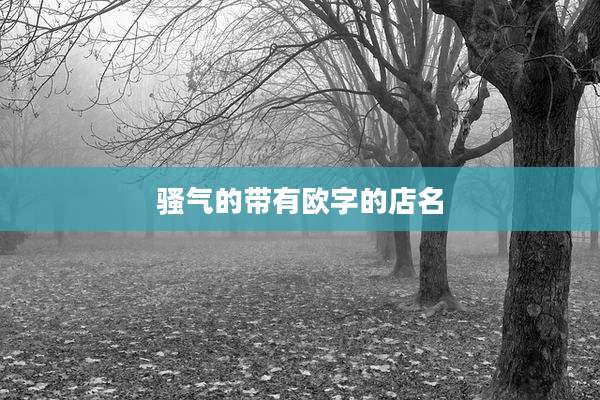 骚气的带有欧字的店名