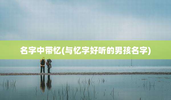 名字中带忆(与忆字好听的男孩名字)