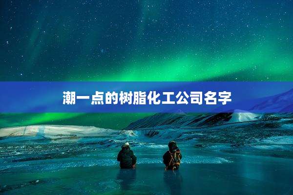 潮一点的树脂化工公司名字