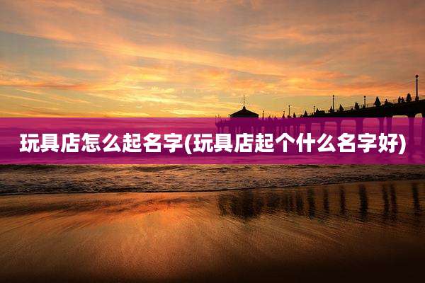 玩具店怎么起名字(玩具店起个什么名字好)