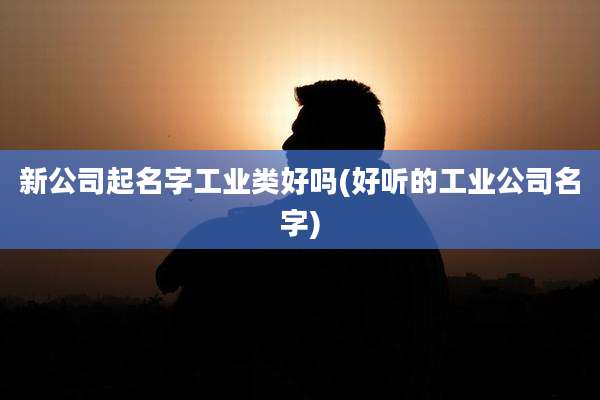 新公司起名字工业类好吗(好听的工业公司名字)