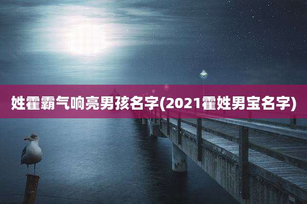 姓霍霸气响亮男孩名字(2021霍姓男宝名字)