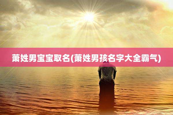 萧姓男宝宝取名(萧姓男孩名字大全霸气)