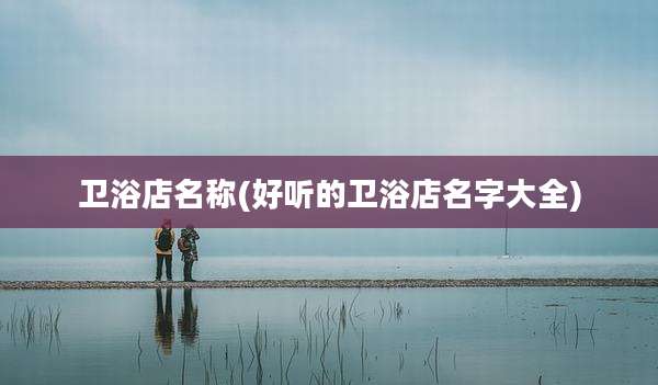 卫浴店名称(好听的卫浴店名字大全)