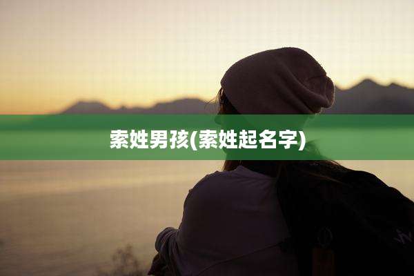 索姓男孩(索姓起名字)
