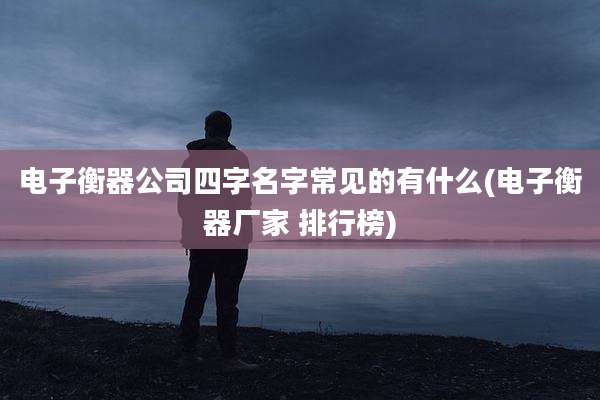 电子衡器公司四字名字常见的有什么(电子衡器厂家 排行榜)