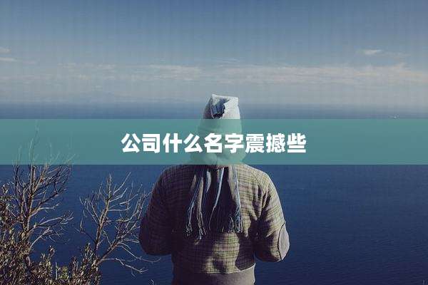 公司什么名字震撼些