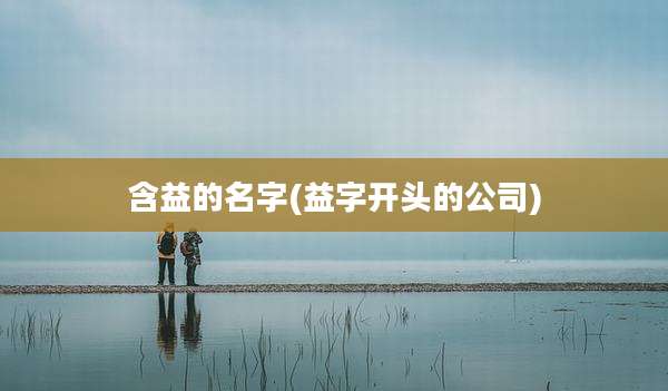 含益的名字(益字开头的公司)
