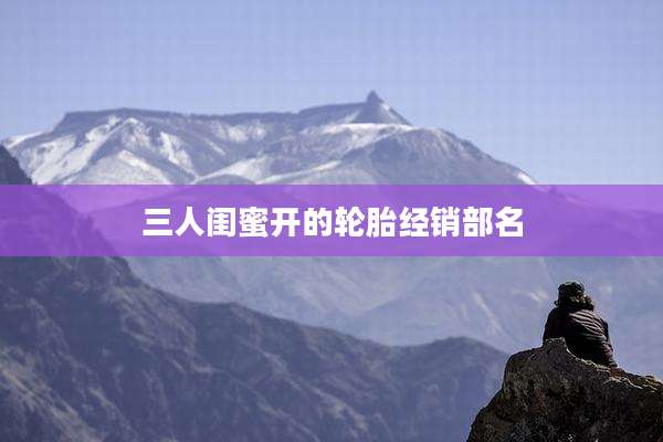 三人闺蜜开的轮胎经销部名