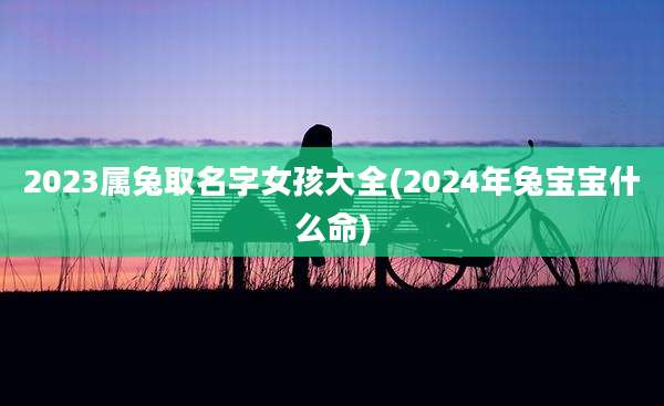 2023属兔取名字女孩大全(2024年兔宝宝什么命)