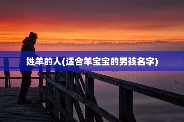姓羊的人(适合羊宝宝的男孩名字)