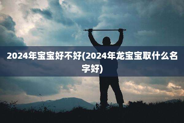 2024年宝宝好不好(2024年龙宝宝取什么名字好)
