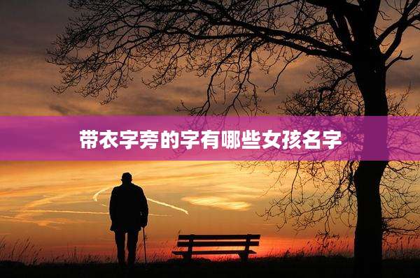 带衣字旁的字有哪些女孩名字