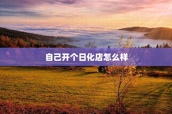 自己开个日化店怎么样