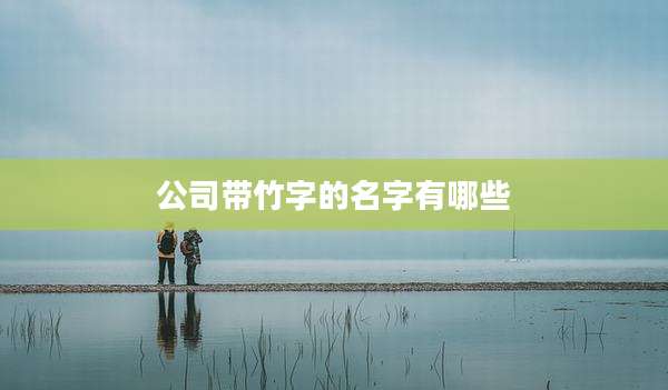 公司带竹字的名字有哪些