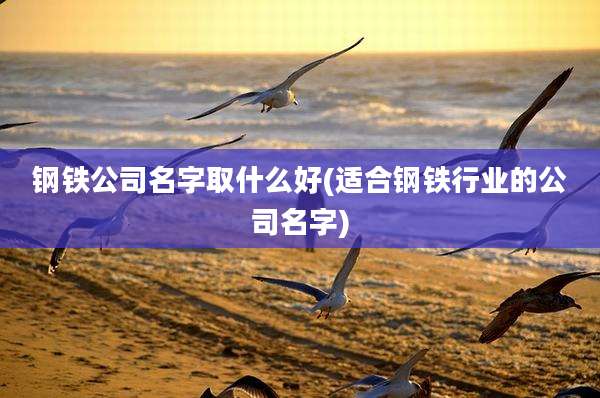 钢铁公司名字取什么好(适合钢铁行业的公司名字)
