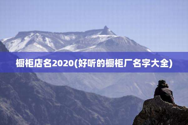 橱柜店名2020(好听的橱柜厂名字大全)