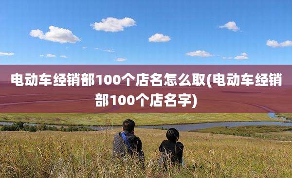 电动车经销部100个店名怎么取(电动车经销部100个店名字)
