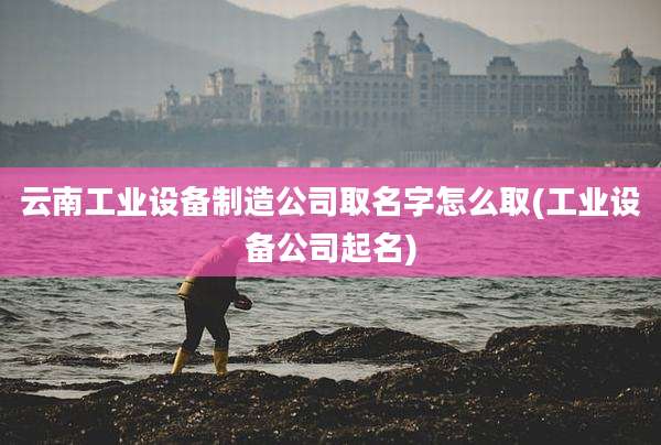 云南工业设备制造公司取名字怎么取(工业设备公司起名)