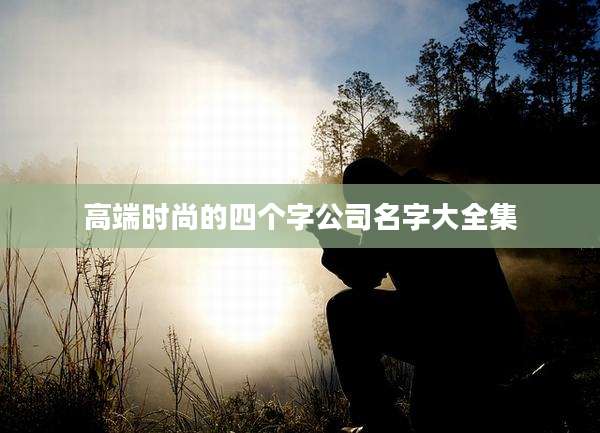 高端时尚的四个字公司名字大全集
