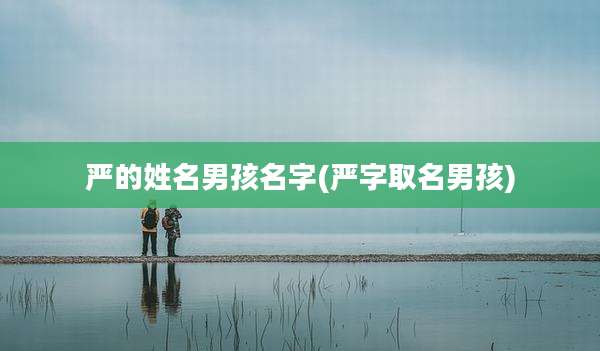 严的姓名男孩名字(严字取名男孩)