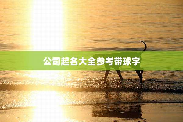 公司起名大全参考带球字