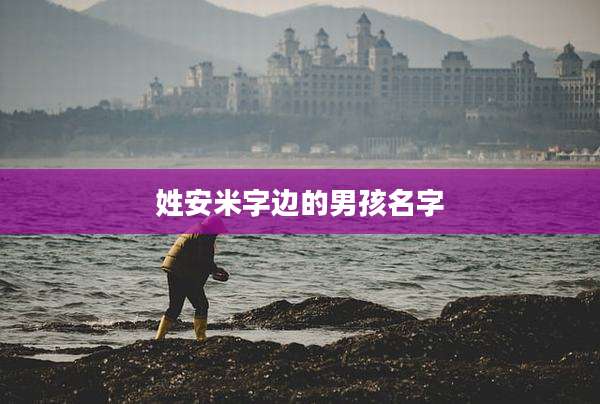 姓安米字边的男孩名字
