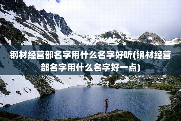 钢材经营部名字用什么名字好听(钢材经营部名字用什么名字好一点)