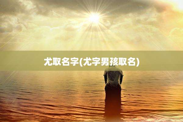 尤取名字(尤字男孩取名)
