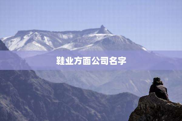 鞋业方面公司名字