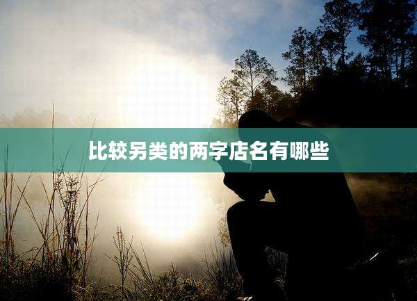 比较另类的两字店名有哪些