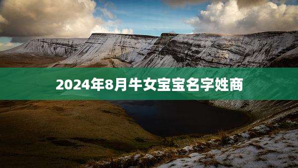 2024年8月牛女宝宝名字姓商